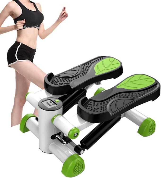 Mini Loopband - Fitness Machine - Thuis Trainen - Met Weerstandstouw - 42x32x25 cm - Groen