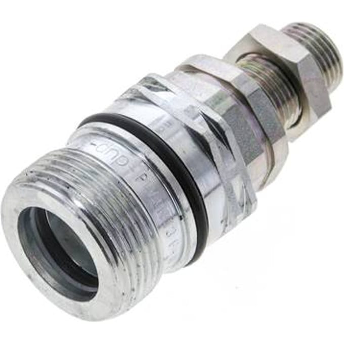 Stalen DN 12.5 Hydraulische Koppeling Snelkoppeling 10 mm S Knelring Schotkoppeling ISO 14541/8434-1 D M36 x 2