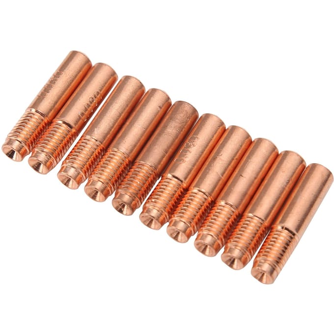 10 stuks geleidende spuitmonden koper MIG lassen contacttips vervangingsaccessoires 0,8 mm