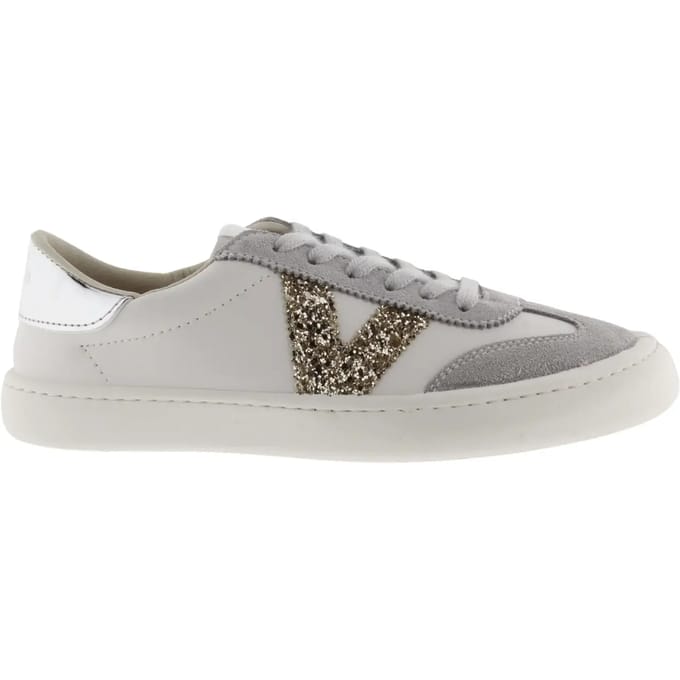 Dames sneakers met leerlook en print Victoria Olmo Barefoot