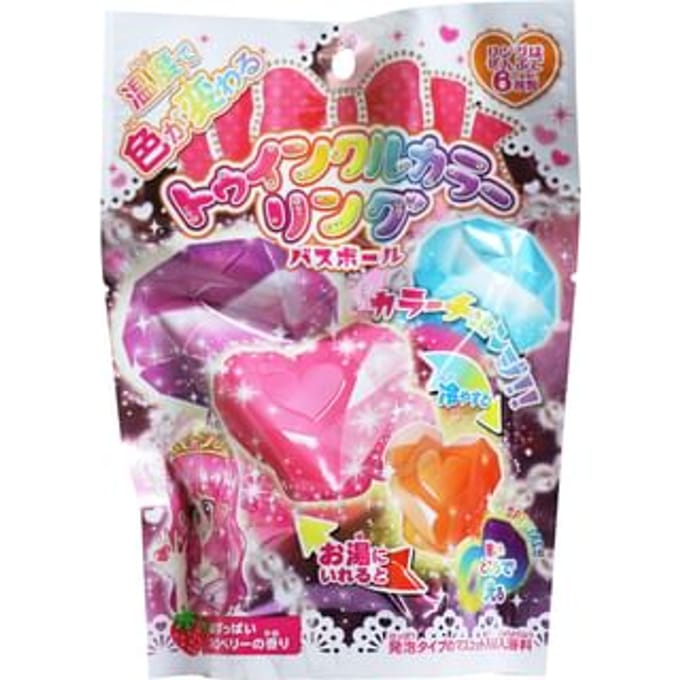 MANABURO - Twinkle Coloring Sweet Strawberry Bath Ball 65g - Random Style