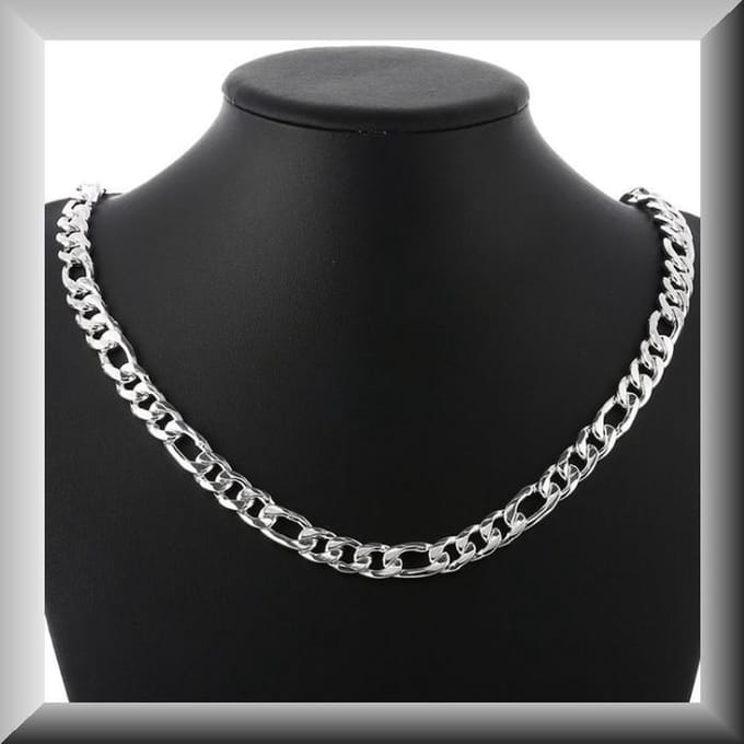 Klassiek Figaro collier van zilver