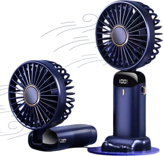 Nivard Ventilator Staand - Ventilatoren - Tafelventilator - Statief - Extra Verkoelend - Aircooler - Cooling Fan - Cooler - Blauw