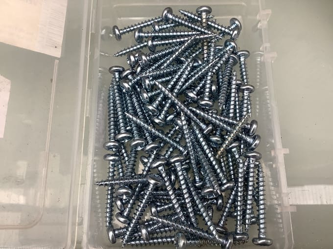 Deltafix spaanplaatschroef cilinderkop / kruiskop verzinkt 3.5 x 25 mm 100 st.