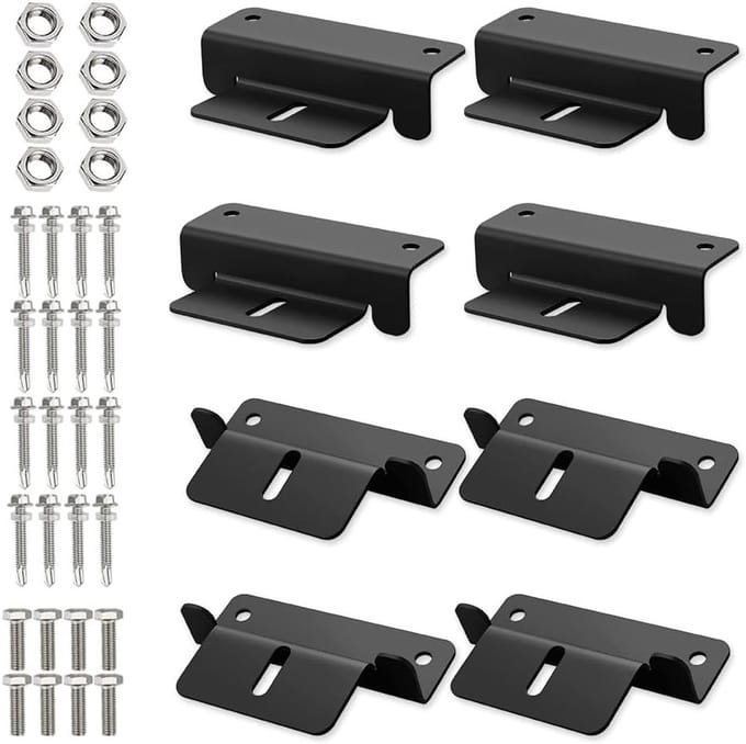 Zonnepaneel Z-Montagebeugels voor Camper en Boot, 8 Stuks