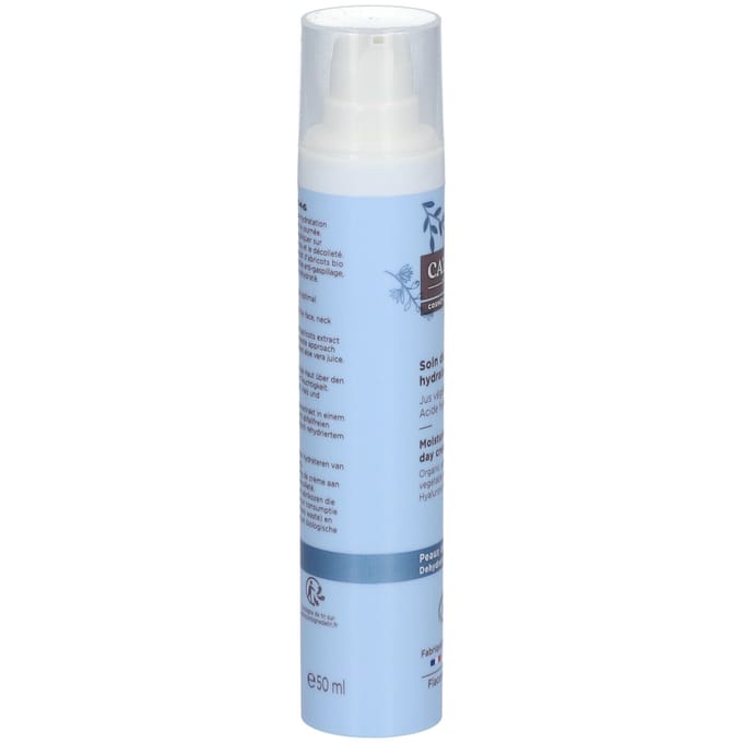 Cattier Moisturising Day Cream Hyaluronic Acid Dehydtrated Skin 50ML