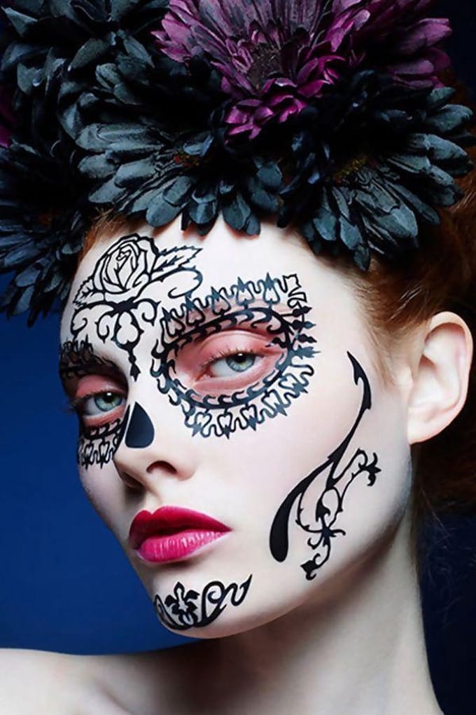 Face-lace Rosa Day of the dead