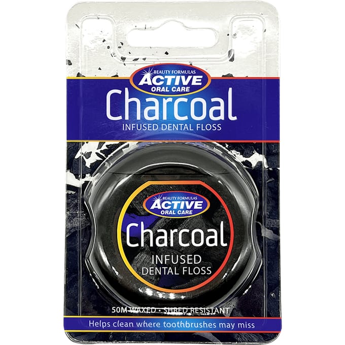 Beauty Formulas Charcoal Infused Dental Floss 50 m 1 st