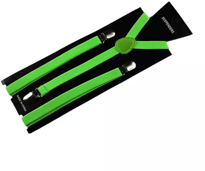 CHPN - Bretels - Neon bretels - Broekhouder - Neon groen - One size - Verstelbaar - Elastisch - Unisex