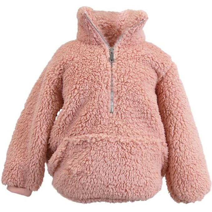 Unique Living - Hoodie Willow Kids old Pink -43x47cm