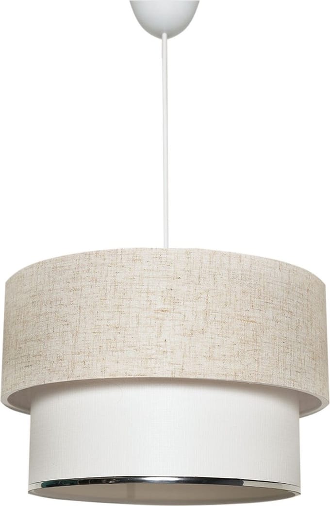 Verlichting - Kroonluchter Creme Wit Metaal 30x30x65cm - LunaRose - Stijlvolle Verlichtingsoplossing