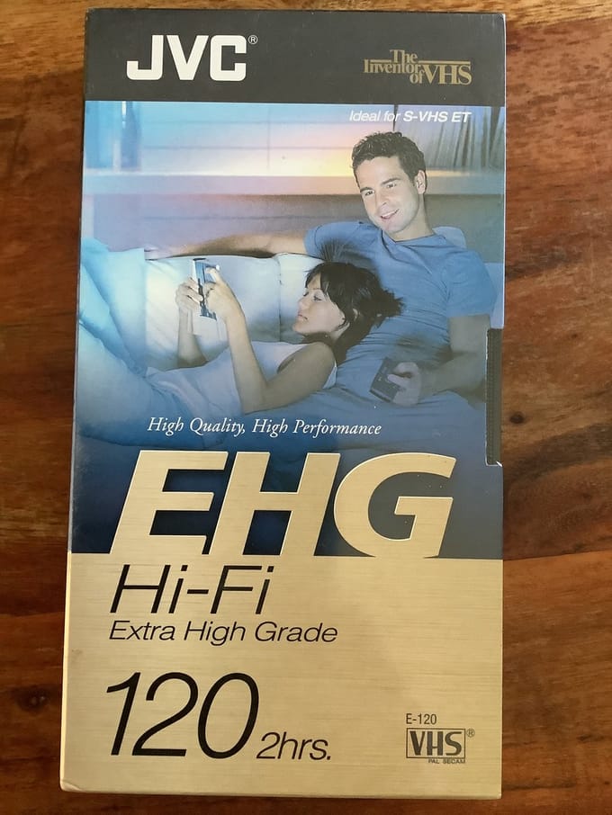 JVC EHG hi-fi extra high grade E-120 VHS