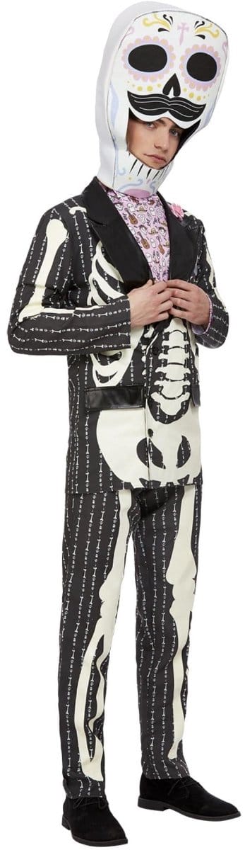 Smiffys - Deluxe Day Of The Dead Senor Kostuum - M - Multicolours