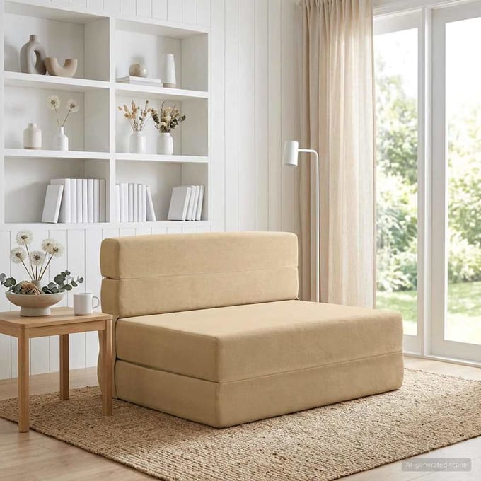 vidaXL - Vouwbare - Sofa - Bed - Groen - Grijs - 70 - x - 72 - x - 60 - cm - Stof