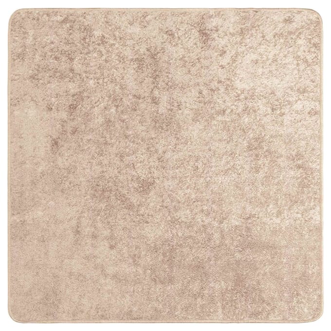 vidaXL - Tapijt - Runner - MARSA - Beige - 100 - x - 100 - cm - Polyester - en - PVC