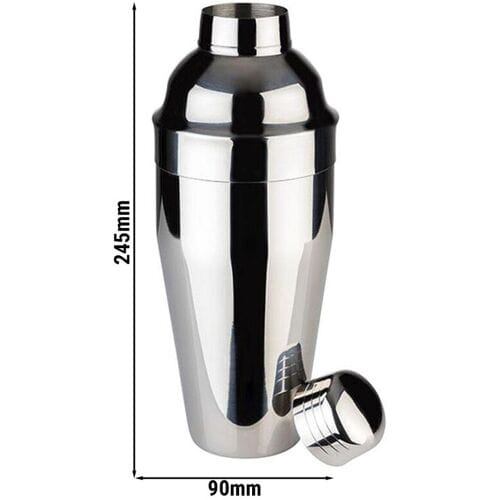 GGM Gastro (6 Stück) Shaker - CLASSIC - Edelstahl - 0,7 Liter