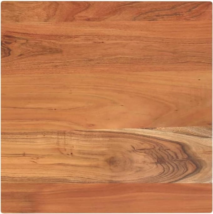 Vierkant Tafelblad Massief Acaciahout 40x40 cm - Vervanging Houten Blad