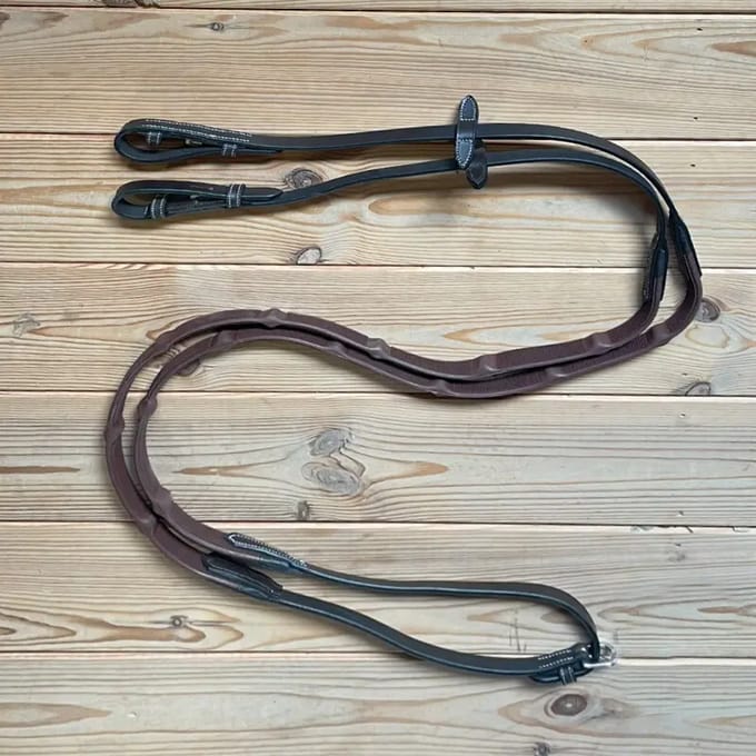 Teugels voor paard rubber met 7 stops 1/2 Jump'In One
