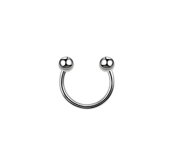 Cabantis Piercing met balletjes - Piercing - Neusring - Lipring - Sieraden - Zilverkleurig