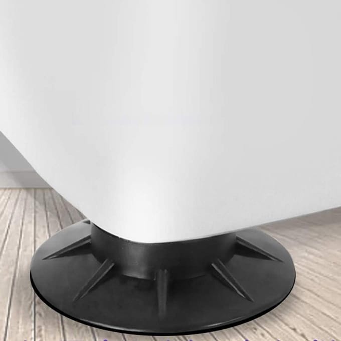 Wasmachine Voeten - Antislip Pads - Apparaat Stabiliseren - Universele Pasvorm - 4 Stuks - Zwart