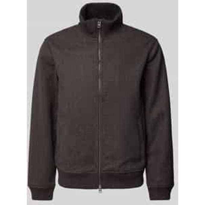 Sweatjack met opstaande kraag