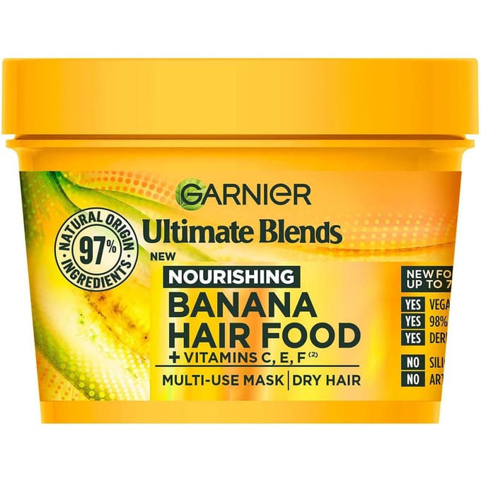Garnier Ultimate Blends Nourishing Hair Food Banana Routine