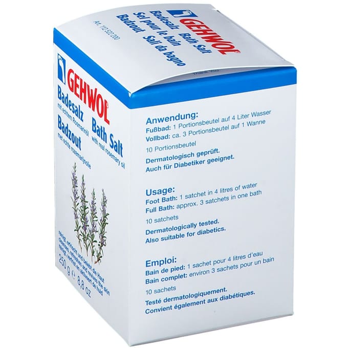 Gehwol Badzout Rozemarijn 10x25g Consulta