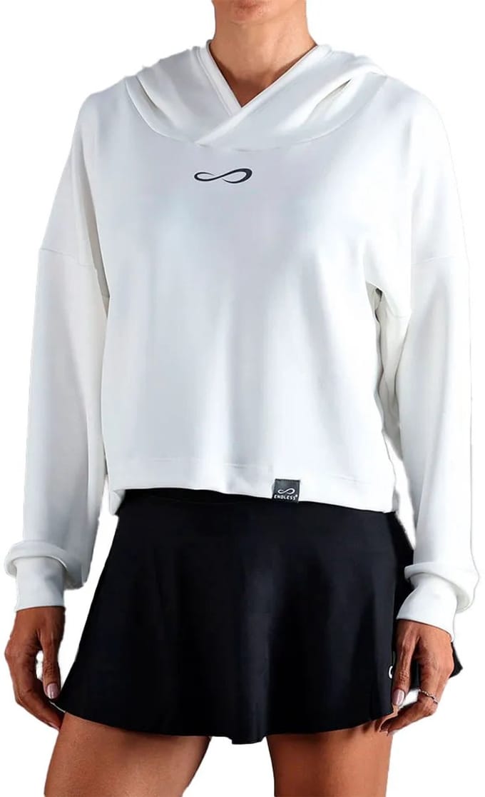 Endless Hypersoft Sweater met capuchon Dames-wit