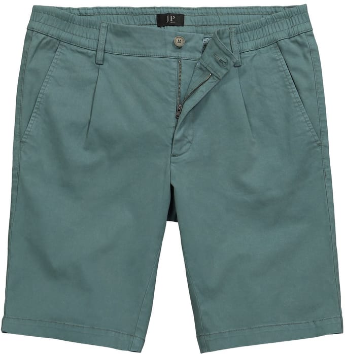 JP 1880 - Heren - Chinobermuda FLEXNAMIC® straight fit - Eucalyptus - Maat 68