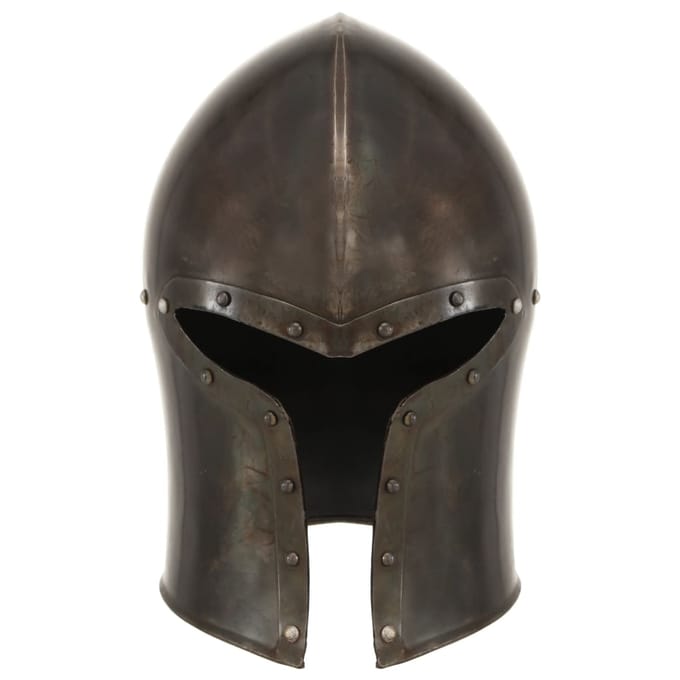 vidaXL Ridderhelm middeleeuws replica LARP staal zilverkleurig