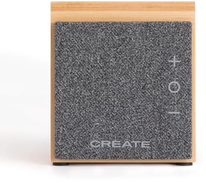 Draagbare Bluetooth Luidspreker met Bamboe Afwerking en Smartphonehouder