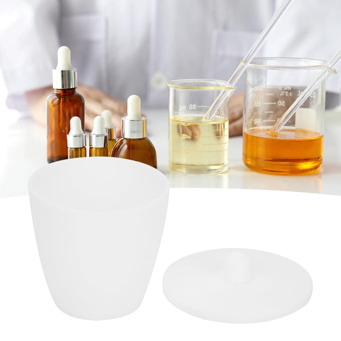 Laboratoriumkroes Hoge Vorm PTFE Kroesbeker Met Deksel Experimentele Benodigdheden 30ml gray