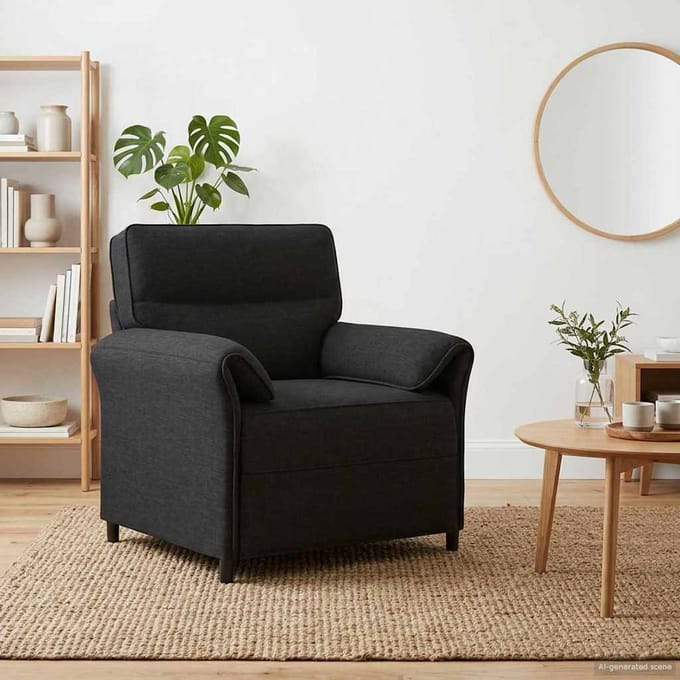 vidaXL - Bank - 100% - polyester - metalen - frame - MDF, - Multiplex