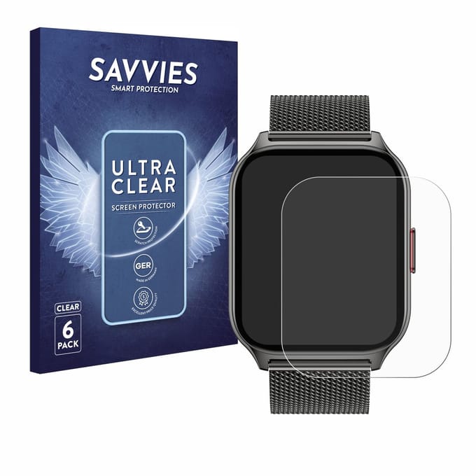 Savvies - Screenprotector voor Popglory P95 2" - Folie Beschermfolie transparant 6 Stuks
