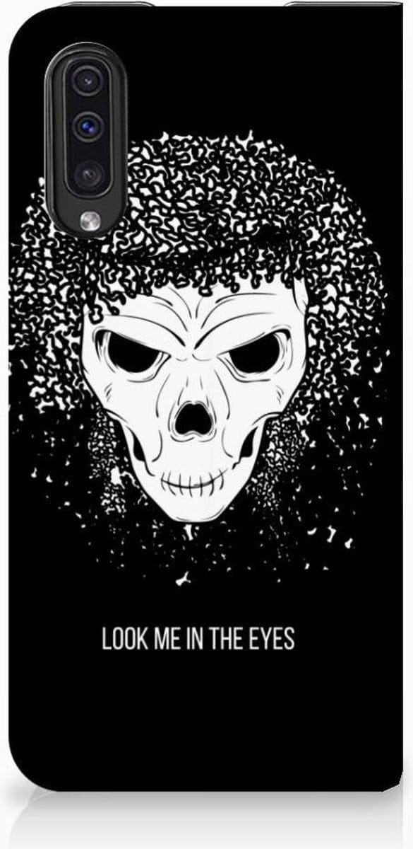 Mobiel BookCase Samsung Galaxy A50 Skull Hair