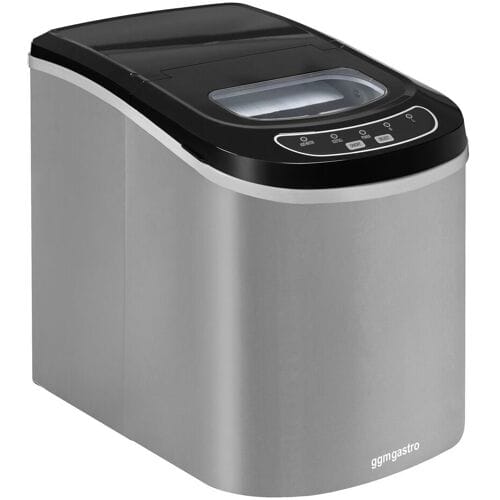 GGM Gastro Eiswürfelmaschine - Hohlzylinder - 12 kg/24 h - Silber