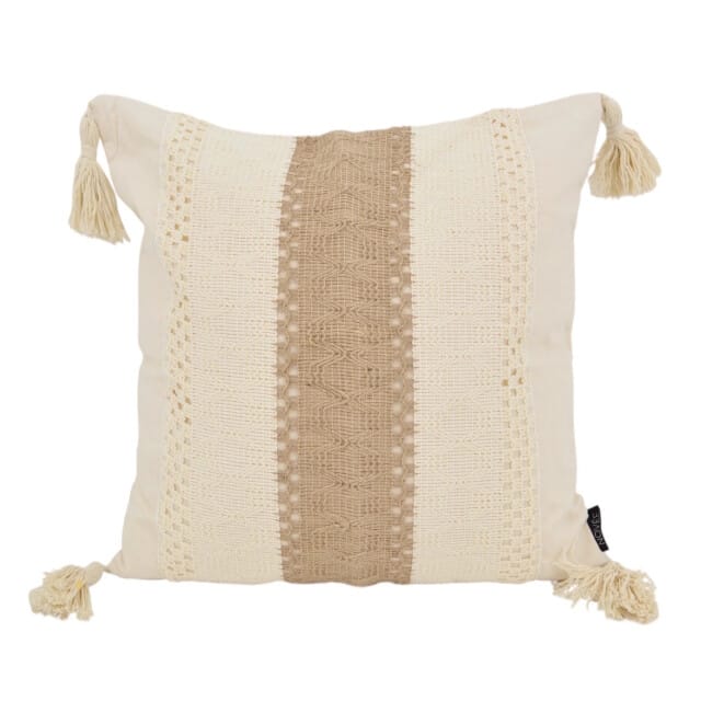 NOVÉE Sierkussen bibi jute | 45 x 45 cm | katoen/jute