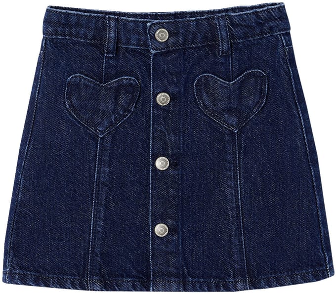 Vertbaudet Jeans meisjesrok met knopen