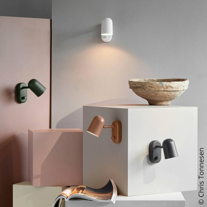Northern wandlamp Buddy wall antraciet
