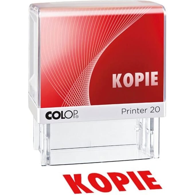 Colop 100671 Tekststempel KOPIE Rood 38 x 14 mm (bxh)