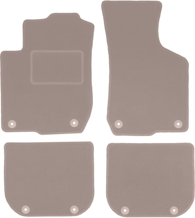 Beige velours vloermatten voor: Audi A3 8L hatchback (1996-2001)
