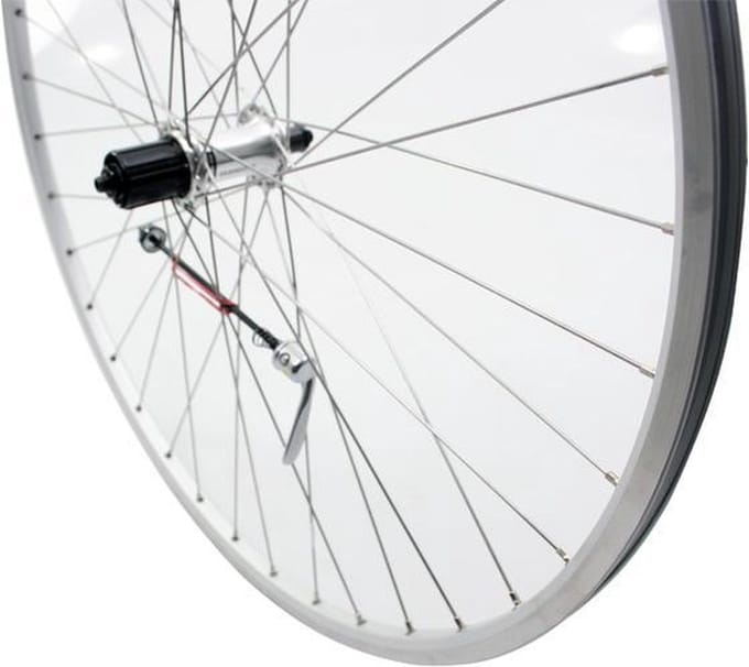 Roland achterwiel 28 x 1 uitval cass 9v Race zilver RVS spk