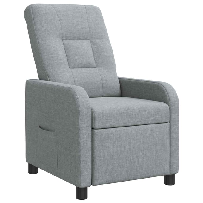 vidaXL - Recliner - Lichtgrijs - Stof