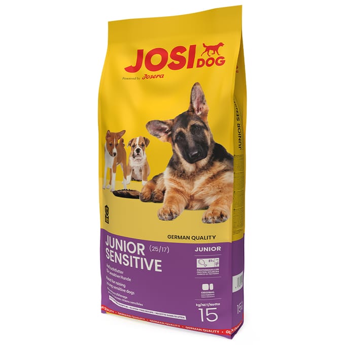 2x 15kg JosiDog Junior Sensitive hondenvoer droog