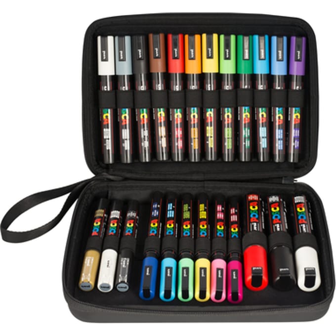 POSCA Verfmarker Set - 24 Stuks - in Handige Koffer