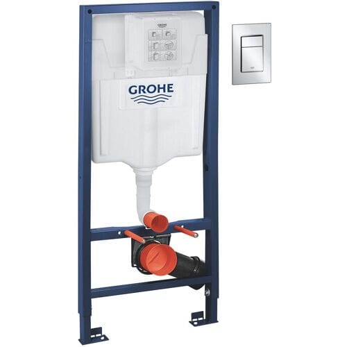 Grohe Rapid SL 3-in1 set for WC with Skate Cosmo S cover plate 39501000
