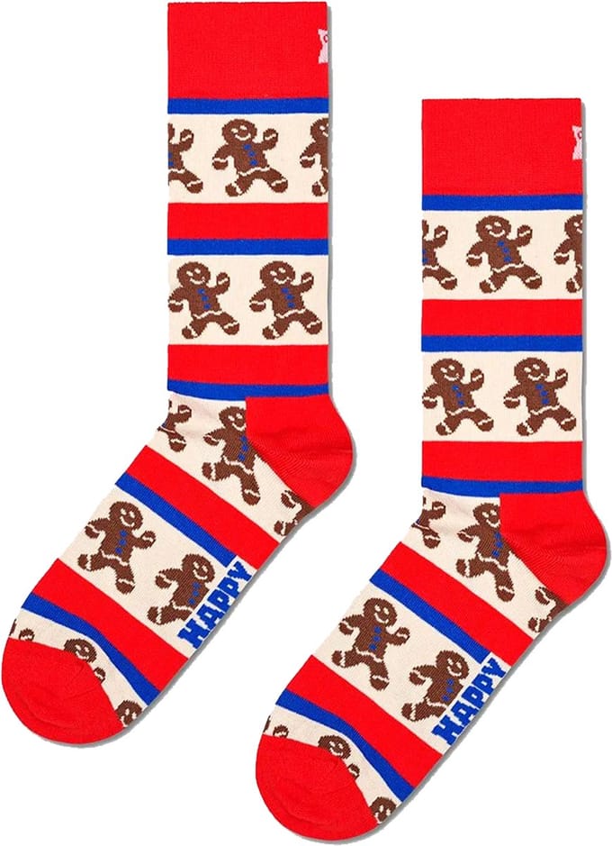 Happy Socks Gingerbread Stripe Sock - unisex sokken - rood - Unisex - Maat: 36 - 40