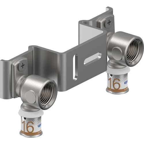 Uponor S-Press Smart Aqua muurplaatbeugel - 1/2 binnendraad x 16 x 120 mm pers