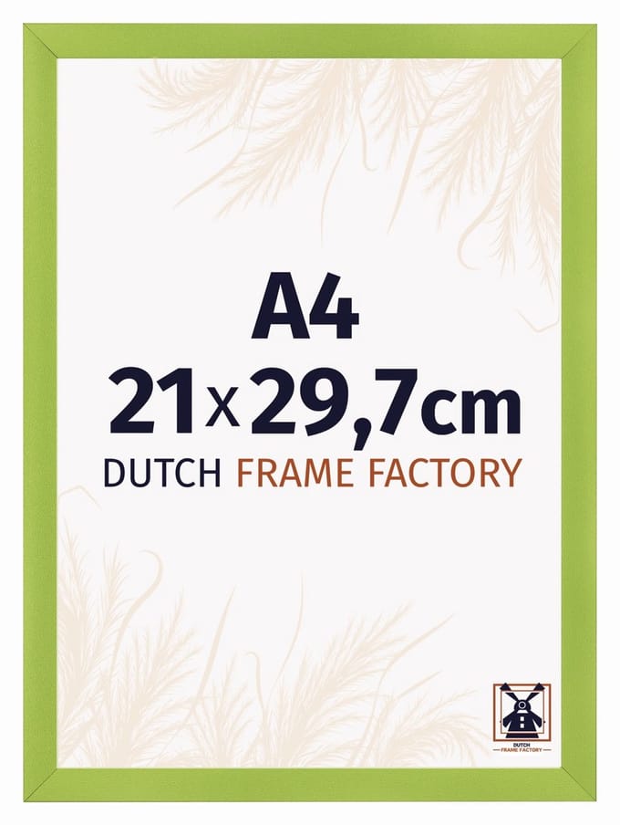 Fotolijst A4 21x29,7 cm - MDF - Groen - Praag