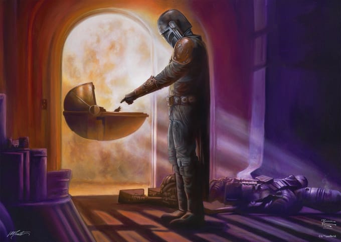 Star Wars The Mandalorian - Thomas Kinkade Studios - Disney Dreams Collection - Turning Point Puzzel meerkleurig